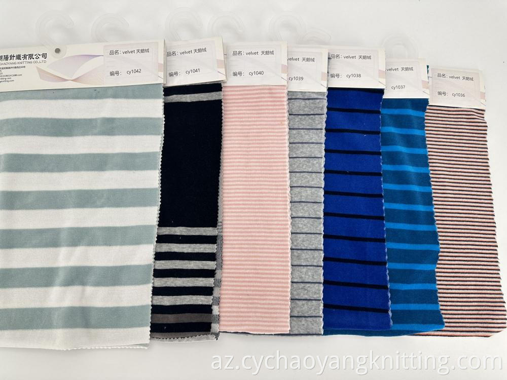 striped velvet